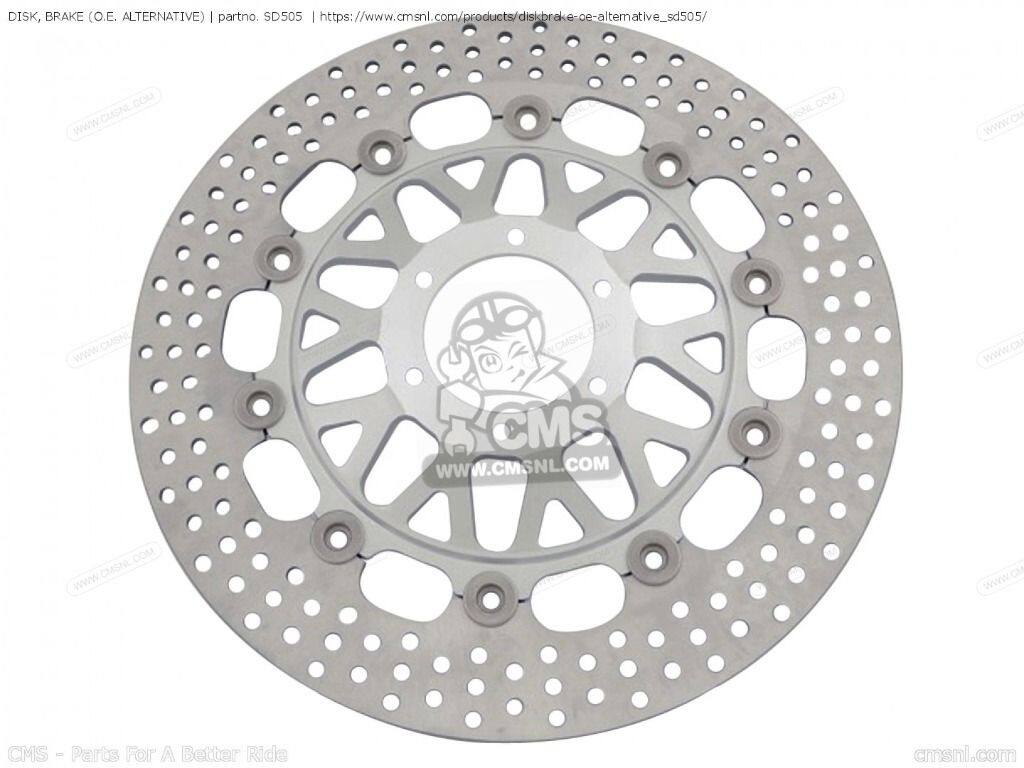 CMS シーエムエス DISK， BRAKE［SD505］ CBR600F HURRICANE CBR600F4 SUPERSPORT CBR900RR FIREBLADE GL1800A GOLDWING VFR800 VFR800A VFR800FI INTERCEPTOR VTX1800C VTX1800C1 XL1000V VARADERO HONDA ホンダ ブレーキディスクローター ブレーキ