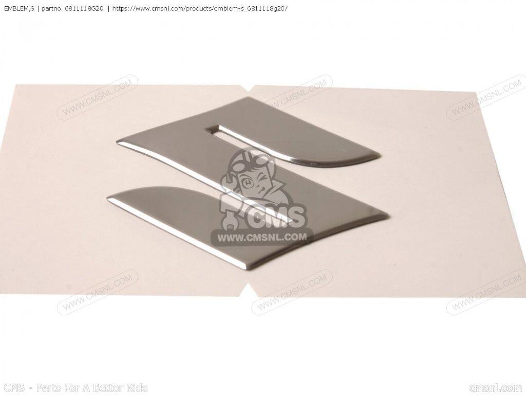CMS シーエムエス EMBLEM，S［6811118G20］ SUZUKI スズキ エンブレム 外装