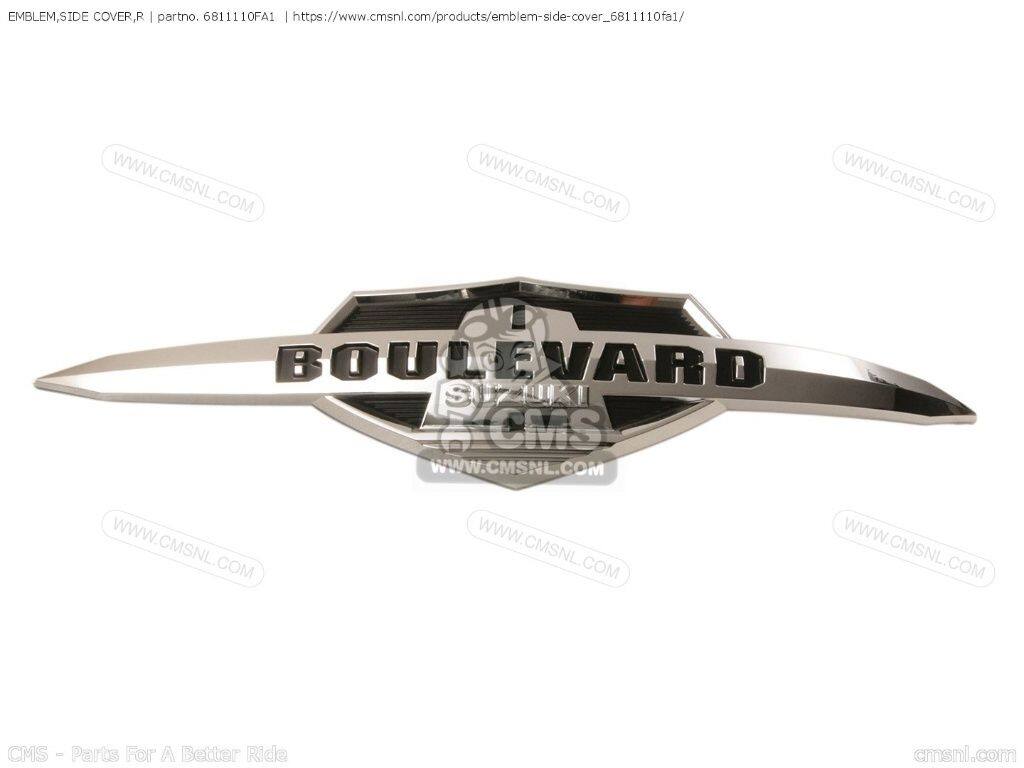 CMS シーエムエス EMBLEM，SIDE COVER，R［6811110FA1］ VL1500 BOULEVARD C90 VL1500T SUZUKI スズキ エンブレム 外装