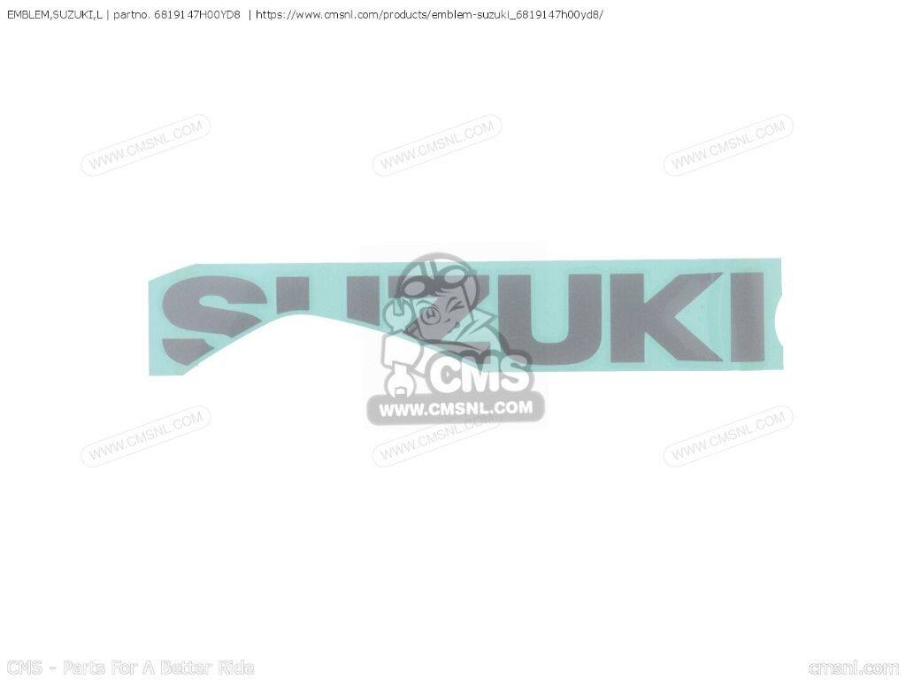 CMS シーエムエス EMBLEM，SUZUKI，L［6819147H00YD8］ GSX-R1000 GSX-R1000A GSXR1000 SUZUKI スズキ アンダーカウル カウル関連 外装