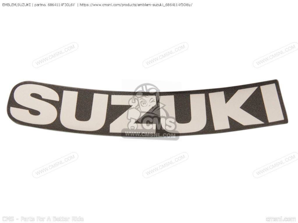 CMS シーエムエス EMBLEM，SUZUKI［6864114F30L6Y］ SUZUKI スズキ エンブレム 外装