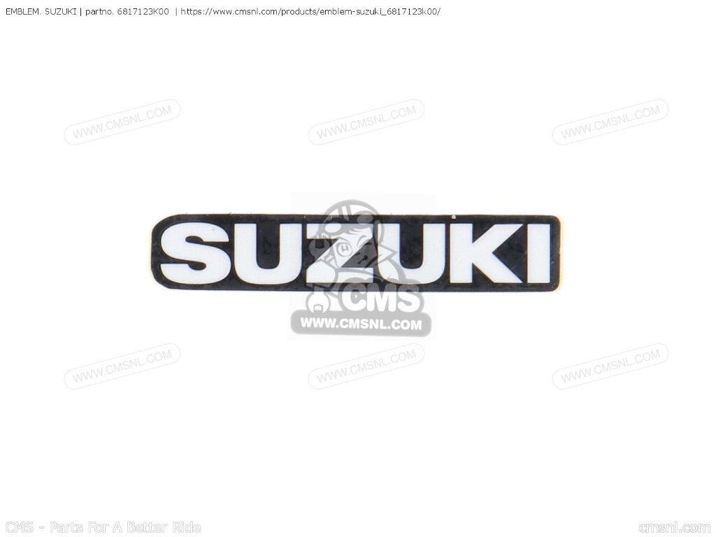 CMS シーエムエス EMBLEM. SUZUKI［6817123K00］ GSX-R125RX GSX-S125MLLX SUZUKI スズキ エンブレム 外装