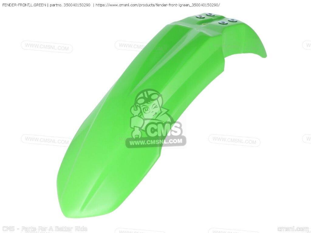 CMS シーエムエス FENDER-FRONT，L.GREEN［350040150290］ KLX125CAF KLX125CBF KLX125CCF KLX125CCS KLX125CDF KLX125CDS KLX125CEF KLX125CFF KLX125CGF KAWASAKI カワサキ フロントフェンダー フェンダー関連 外装