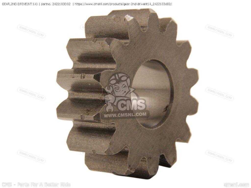 CMS シーエムエス GEAR，2ND DRIVE(NT：14)［2422103D02］ RG125F RG125FU RG125U ...