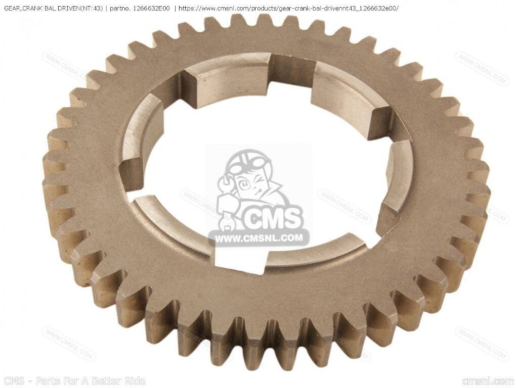 CMS シーエムエス GEAR，CRANK BAL DRIVEN(NT：43)［1266632E00］ DR650SE DR650SE...