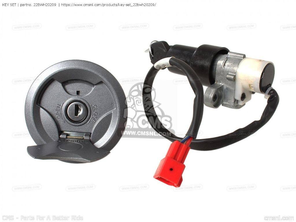ウェビック 楽天市場店のCMS シーエムエス KEY SET［22BWH20209］ WR125R WR125X YAMAHA ヤマハ キーシリンダー・鍵 スイッチ・ハーネス関係 電装系｜アングル2