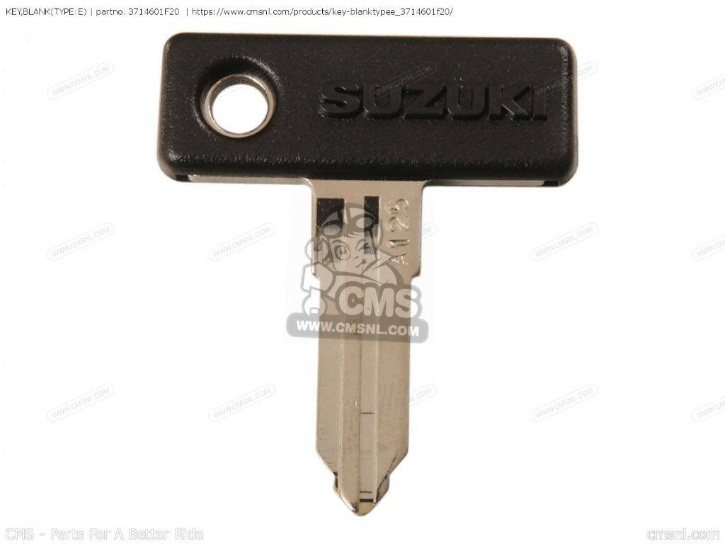 CMS シーエムエス KEY，BLANK(TYPE：E)［3714601F20］ DR-Z400 DR-Z400E DR-Z400S DR-Z400SM DRZ400E 2005 SUZUKI スズキ キーシリンダー・鍵 スイッチ・ハーネス関係 電装系