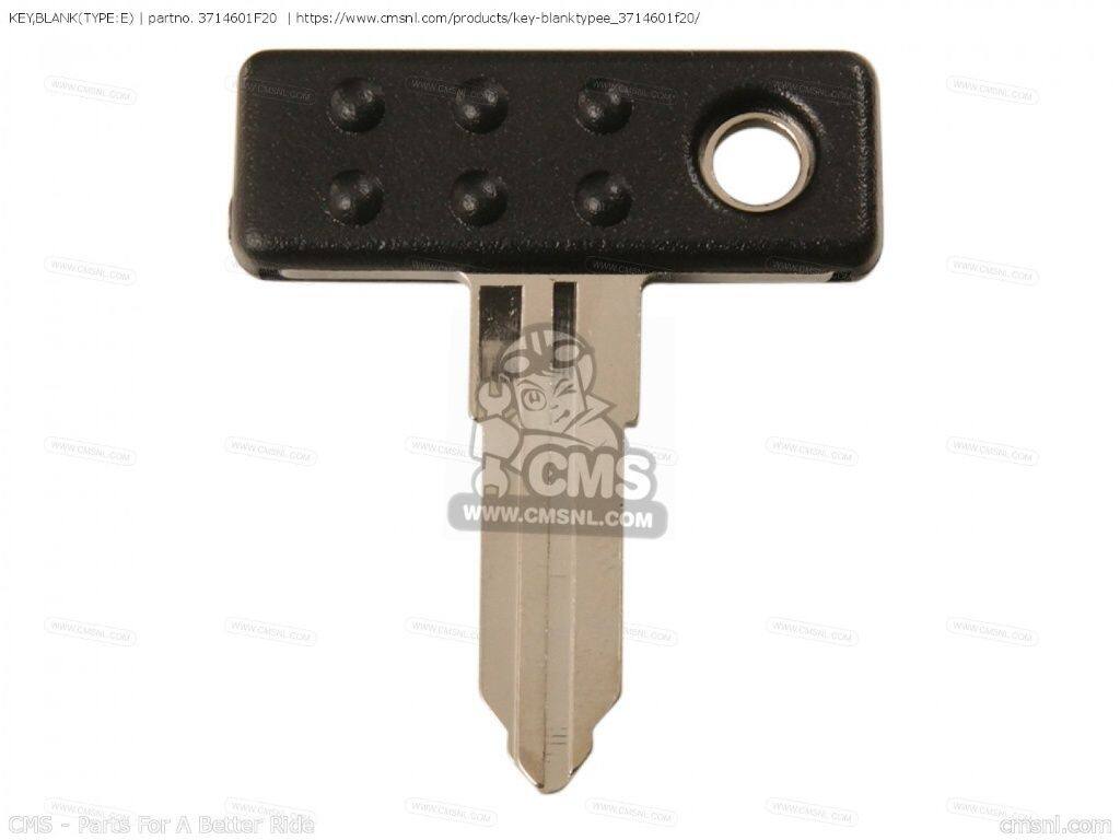 ウェビック 楽天市場店のCMS シーエムエス KEY，BLANK(TYPE：E)［3714601F20］ DR-Z400 DR-Z400E DR-Z400S DR-Z400SM DRZ400E 2005 SUZUKI スズキ キーシリンダー・鍵 スイッチ・ハーネス関係 電装系｜アングル2