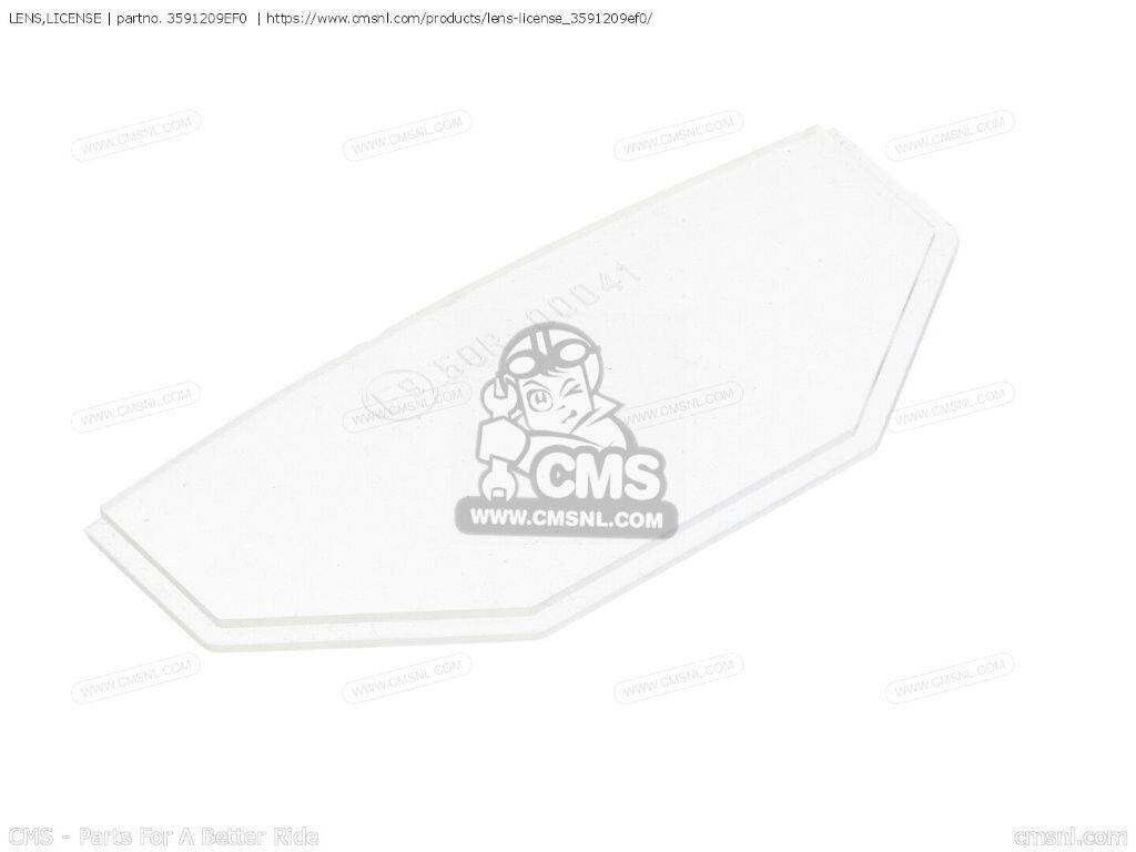 CMS シーエムエス LENS，LICENSE［3591209EF0］ AP50 AP50R7 AP50RF SUZUKI スズキ ナンバー灯 外装