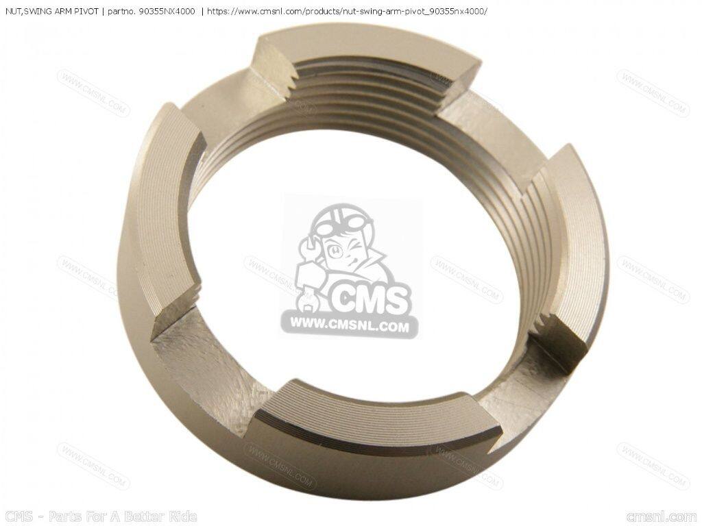 CMS シーエムエス NUT，SWING ARM PIVOT［90355NX4000］ NSF250R RS125R HONDA ホンダ その他スイングアームオプション・補修部品 足回り