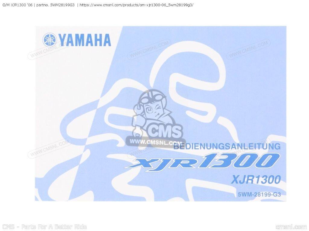 ■商品概要互換純正品番：5WM28199G3■詳細説明【世界中の名車を蘇らせるCMS。あなたの愛車に、再び命を吹き込みませんか？】「メーカー廃盤(ご相談パーツ)で修理を諦めていた...」「オークションで出所不明の中古品を買うより、安心できる新品が欲しい...」そんなクラシックバイク・絶版車オーナーの救世主となるのが、オランダに本拠を置く世界最大級のパーツサプライヤー「CMS」です。1948年の名車から最新モデルまで、圧倒的なラインナップで、あなたの愛車への情熱とレストアを強力にサポートします。■幻のパーツが手に入る！高品質なリプロパーツの感動CMSの最大の魅力は、貴重なデッドストック純正部品だけでなく、すでに供給が途絶えたマフラーや電装系などの重要部品を、オリジナルの寸法や外観に合わせて精巧に復元した「高品質リプロダクションパーツ(代替品)」を豊富に扱っている点です。■プロフェッショナルな部品探しの醍醐味CMSの商品は、プロのメカニックが愛用する「パーツリスト(展開図)」をベースに厳密に管理されています。そのため、商品名が「DIAGRAM(図解)」とだけ表記され、詳細な説明文がない、まさに玄人向けの実用的な仕様となっています。ご注文の際は、宝探しのように必ずご自身の愛車の「メーカー純正パーツリスト」を開き、記載されている『純正部品番号(OEM品番)』と本ページの品番が完全に一致しているかをご自身でご確認ください。■注意点※海外メーカーの製品は、納期が不安定な場合がございます。※商品画像はイメージです。実際の商品と異なる場合がございます。※メーカー都合により商品の仕様変更がある場合がございます。ご了承ください。※性能向上や他車との統合・共通化など様々な理由により、メーカーが発売当初とは異なる部品を代替部品(統合部品)として使用する場合があります。※メーカーでは元の部品に相当するとみなしている為、旧品番でご注文頂いた場合でも代替部品(統合部品)へ自動的に変更される場合があります。　※受注後のキャンセル、返品、都合交換はできません。予めご了承ください。■適合車種XJR1300&ensp;XJR1300 年式: 06