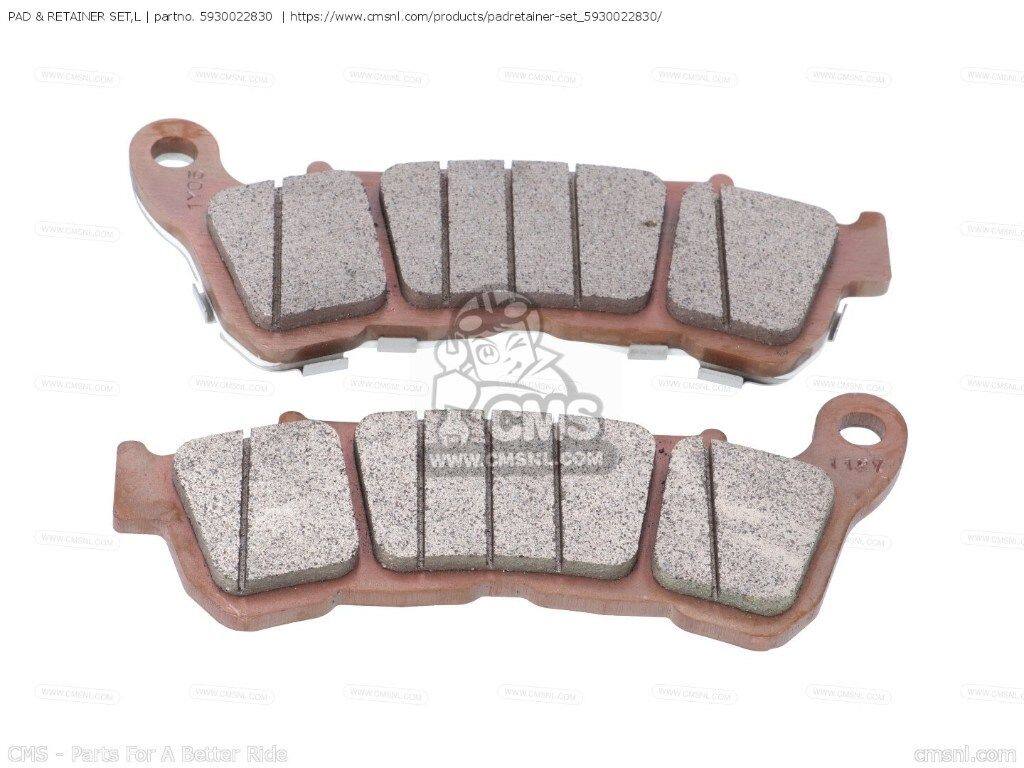 CMS シーエムエス PAD ＆ RETAINER SET，L［5930022830］ VLR1800 BOULEVARD C109R VLR1800T SUZUKI スズキ ブレーキパッド ブレーキ