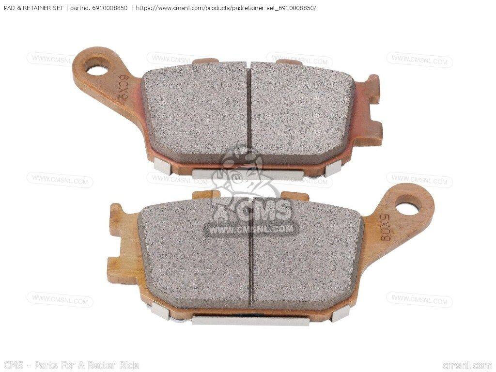 CMS シーエムエス PAD ＆ RETAINER SET［6910008850］ GSR750A GSR750ZA GSX-S750AAZWQZQZ GSX-S750AZ GSX-S750AZA GSX-S750AZAWQWQZUQUQZ SUZUKI スズキ その他ブレーキパーツ ブレーキ