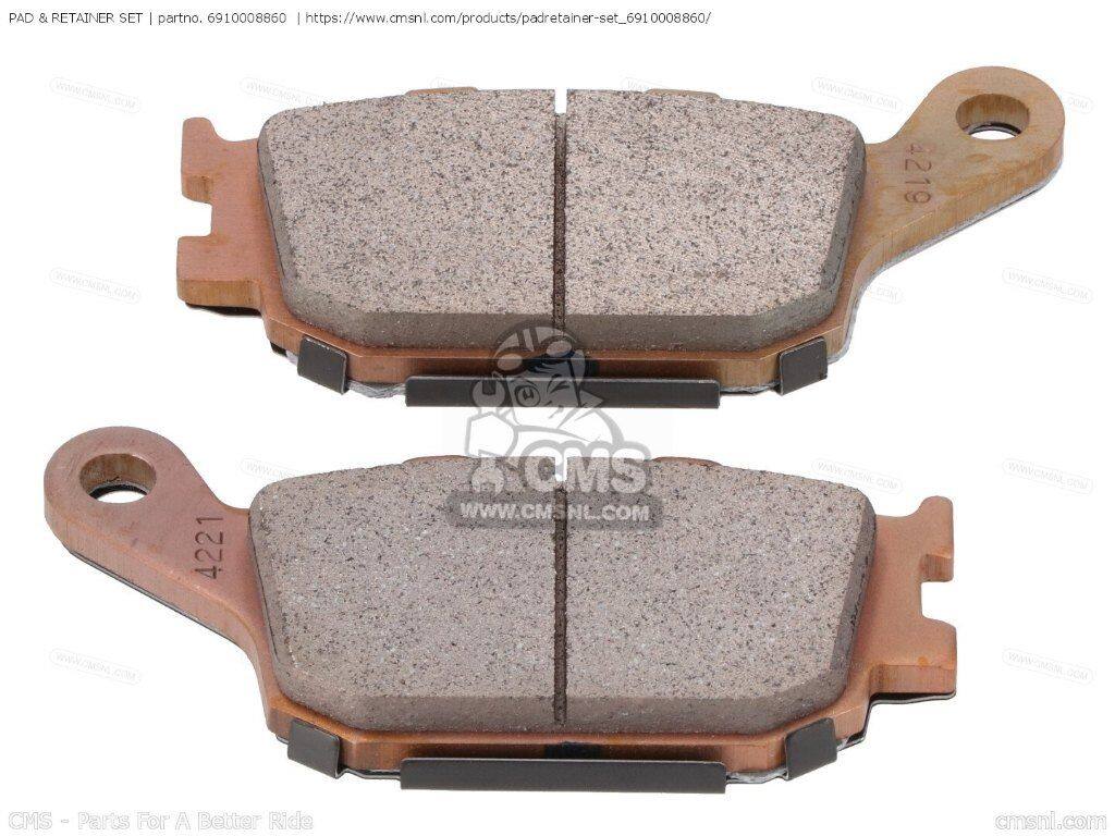 CMS シーエムエス PAD ＆ RETAINER SET［6910008860］ GSX-S1000A GSX-S1000AYAAZ GSX-S1000AZA GSX-S1000FAFZA GSX-S1000SRQSTQ GSX-S1000STQSRQ KATANA GSX-S1000AZ SUZUKI スズキ ブレーキパッド ブレーキ