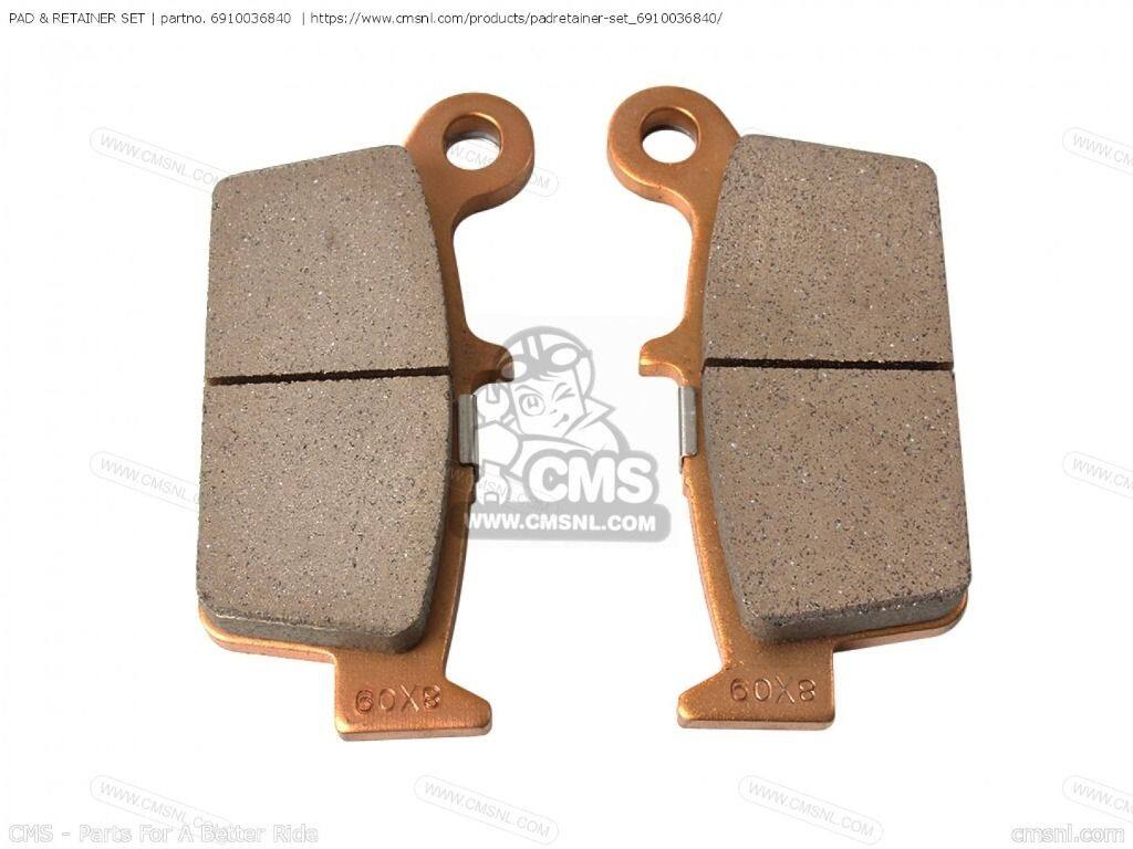 CMS シーエムエス PAD ＆ RETAINER SET［6910036840］ DR-Z400 DR-Z400E DRZ400E 2005 RM125 RM250 SUZUKI スズキ その他ブレーキパーツ ブレーキ