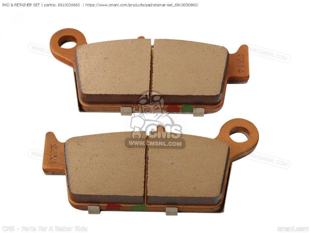 CMS シーエムエス PAD ＆ RETAINER SET［6910036860］ RM125 RM250 RM250Z SUZUKI スズキ ブレーキパッド ブレーキ