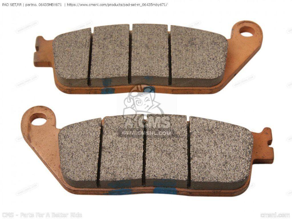 CMS シーエムエス PAD SET，RR (NAS)［06435MBY671］ GL1500CF VALKYRIE INTERSTATE HONDA ホンダ ブレーキパッド ブレーキ