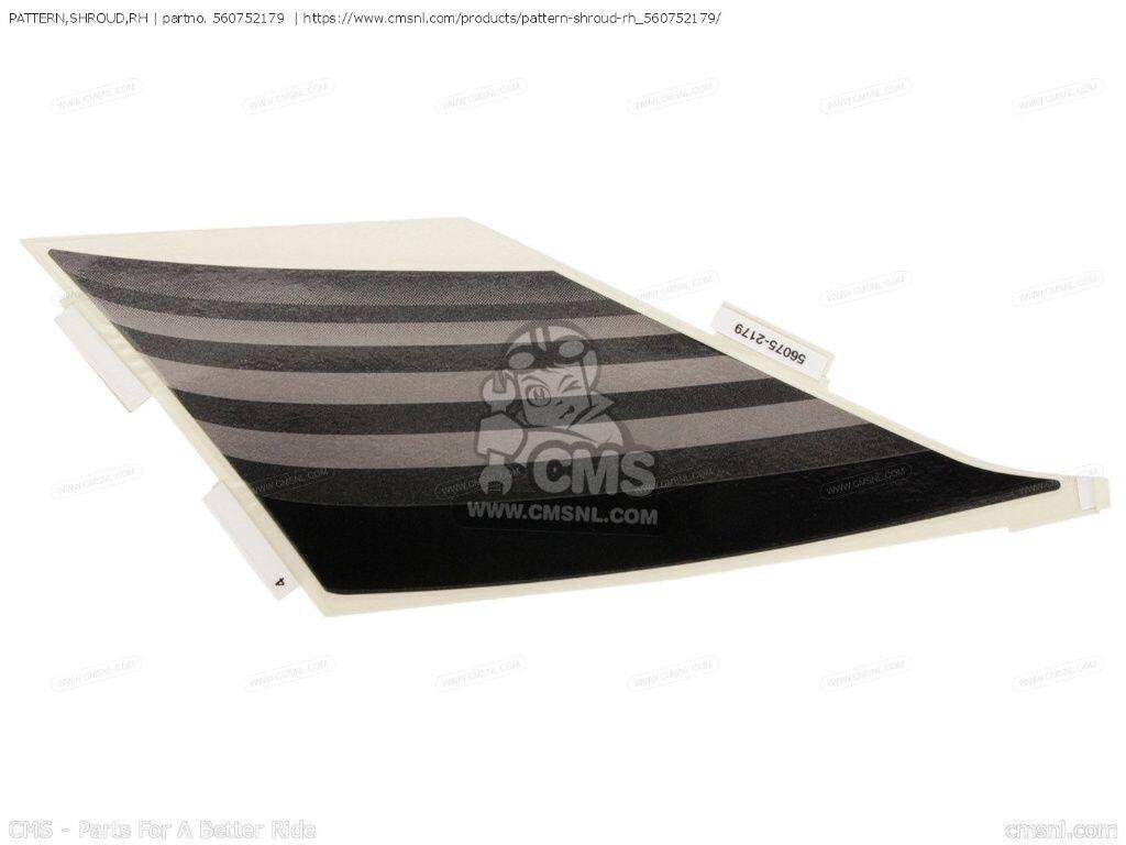 CMS シーエムエス PATTERN，SHROUD，RH［560752179］ ZR800EGF Z800 ZR800FGF ABS KAWASAKI カワサキ ステッカー・デカール 外装