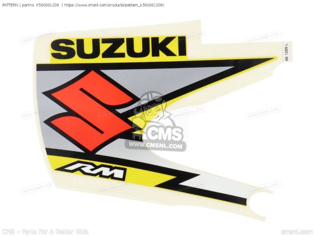 CMS シーエムエス PATTERN［K560661209］ RM65 SUZUKI スズキ ステッカー・デカール 外装