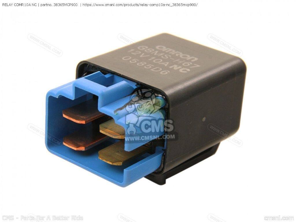 CMS シーエムエス RELAY COMP.10A NC［38365MCP900］ CBR125R CBR125RS CBR125RW CG125ES HONDA ホンダ リレー 電装系