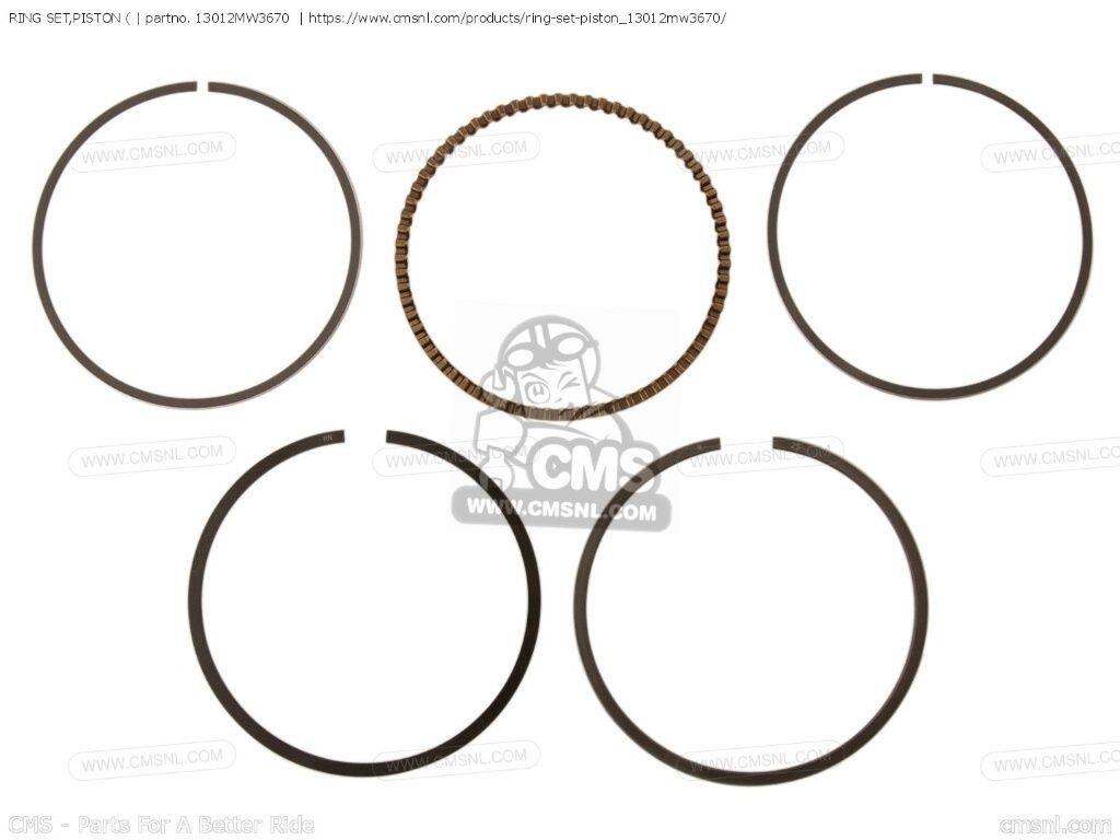 CMS シーエムエス RING SET，PISTON (［13012MW3670］ CB750 FOUR NIGHTHAWK CB750F CB750F2 SEVEN FIFTY CB750F4 RC42 JAPANESE DOMESTIC CB750F5 CB750FII TII CB750FII1 CB750FIIN CB750FIINII CB750FIIT NAS750M RC39 HONDA ホンダ ピストンリング エンジンパーツ