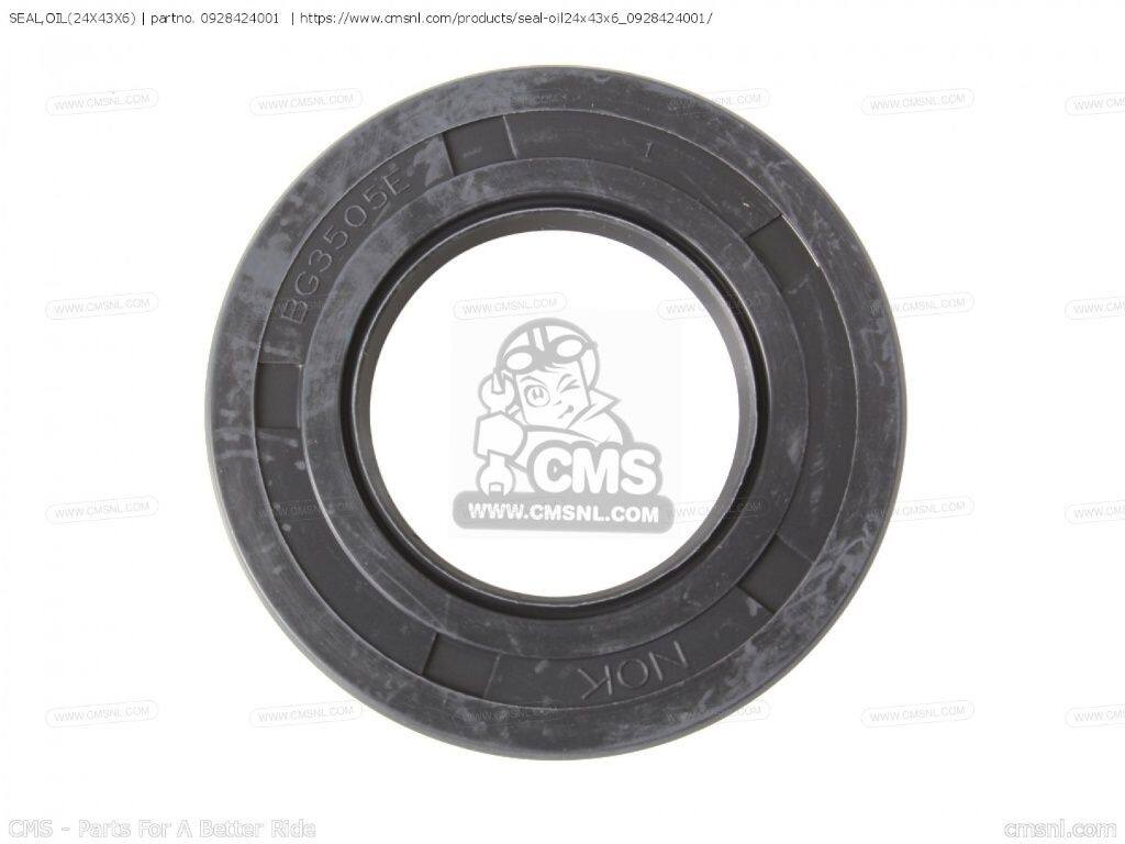CMS シーエムエス SEAL，OIL(24X43X6)［0928424001］ AD50 AD50W AD50WF AD60 AE50 AE50K AH100 AH50 AH50G AH75 AP50 AP50R7 AP50RF AY50 AY50W AY50WR RV125 RV200 SUZUKI スズキ オイルシール エンジンパーツ エンジン