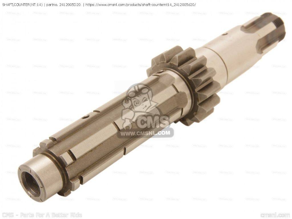 CMS シーエムエス SHAFT，COUNTER(NT：14)［2412005D20］ DR-Z400 DR-Z400E DR-Z400S DR-Z400SM DRZ400E 2005 SUZUKI スズキ ミッション・ギア エンジンパーツ エンジン
