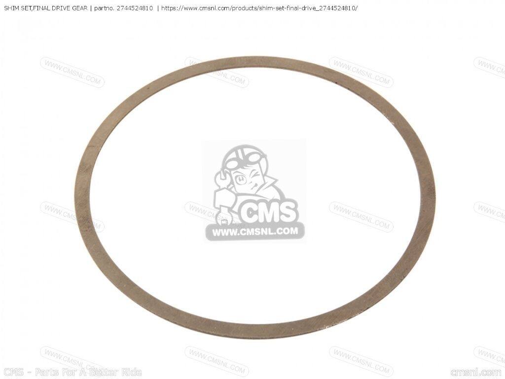 CMS シーエムエス SHIM SET，FINAL DRIVE GEAR［2744524810］ SUZUKI スズキ ミッ...