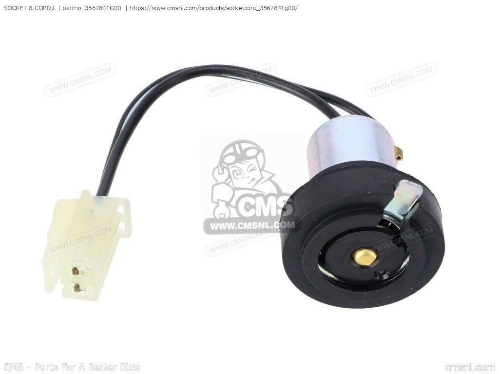 CMS シーエムエス SOCKET ＆ CORD，L［3567841G00］ GSX-R1000 GSX-R1000A GSX-R600 GSX-R750 GSXR1000 GSXR600 GSXR750 GSXR750Z SUZUKI スズキ その他ウインカーオプション・補修部品 灯火類 電装系