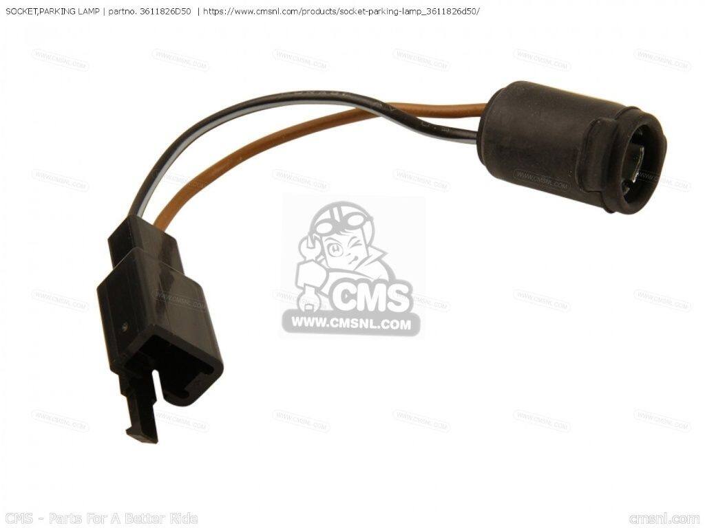 CMS シーエムエス SOCKET，PARKING LAMP［3611826D50］ GSF1200 GSF1200S GSF1200SA GSF600 GSF600S GSF600SU GSF600U GSX1100G GSX750 VX800 VX800U VZ800 SUZUKI スズキ ヘッドライト 灯火類 電装系