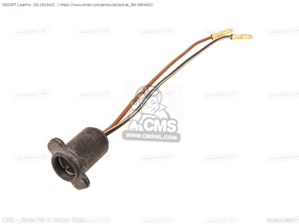 CMS シーエムエス SOCKET［3611804A00］ AE50 AE50K FZ50 GS500E GS500ESK GS500EU GSX750R GSXR1100 GSXR750 GSXR750R GSXR750X T250IIR T305 TC305 T350 T500 1971 1972 VX800 VX800U SUZUKI スズキ ヘッドライト 灯火類 電装系