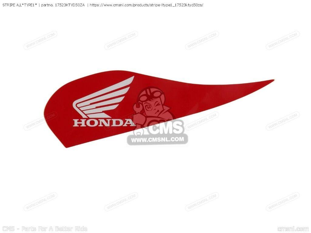CMS シーエムエス STRIPE A，L’TYPE1’［17523KTYD50ZA］ CBR125RW HONDA ホンダ ステッカー・デカール 外装