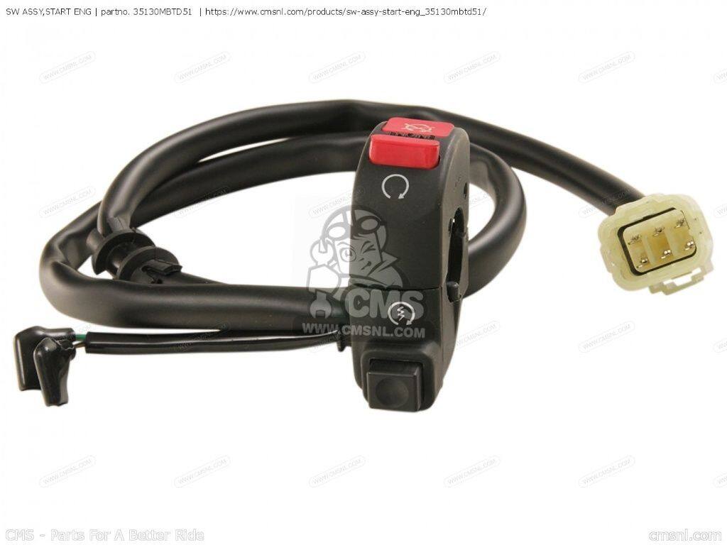 CMS シーエムエス SW ASSY，START ENG［35130MBTD51］ XL1000V VARADERO XL1000VA HONDA ホンダ その他スイッチ スイッチ・ハーネス関係 電装系