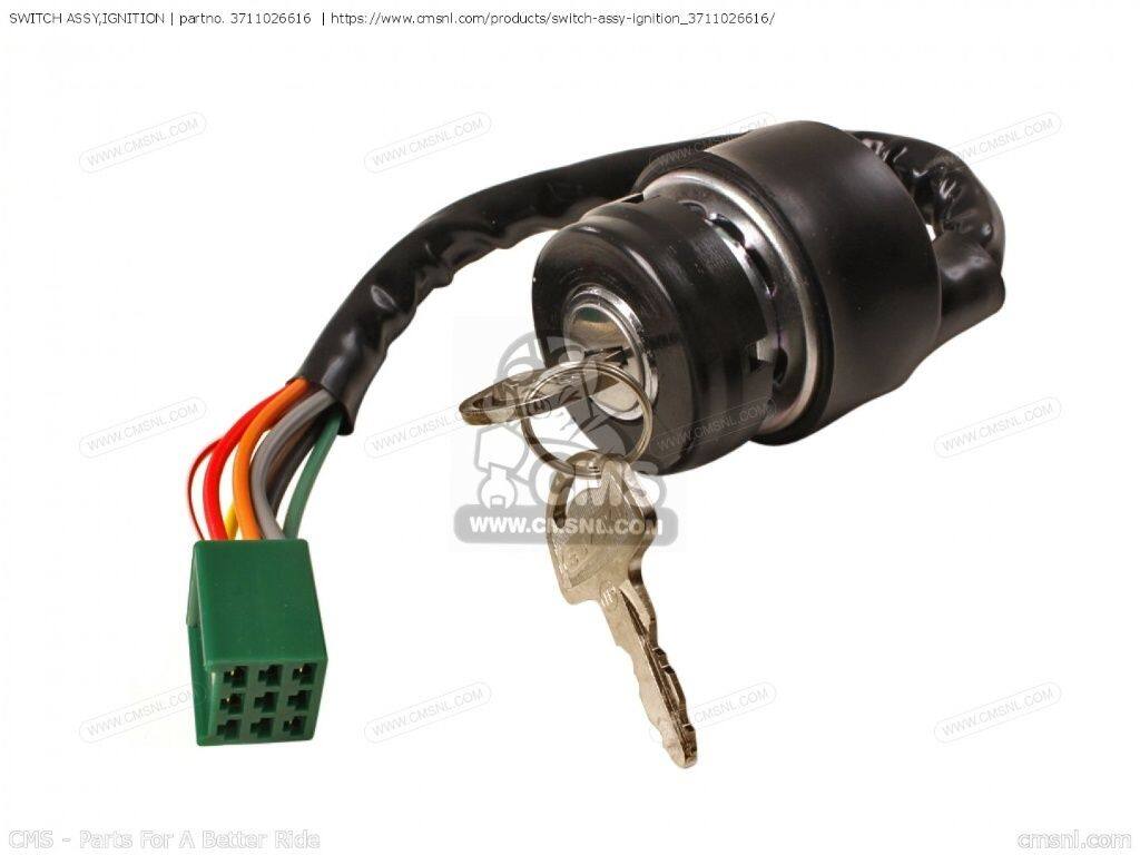 CMS シーエムエス SWITCH ASSY，IGNITION［3711026616］ RV90 TS50 1971 1972 SUZUKI スズキ キーシリンダー・鍵 スイッチ・ハーネス関係 電装系