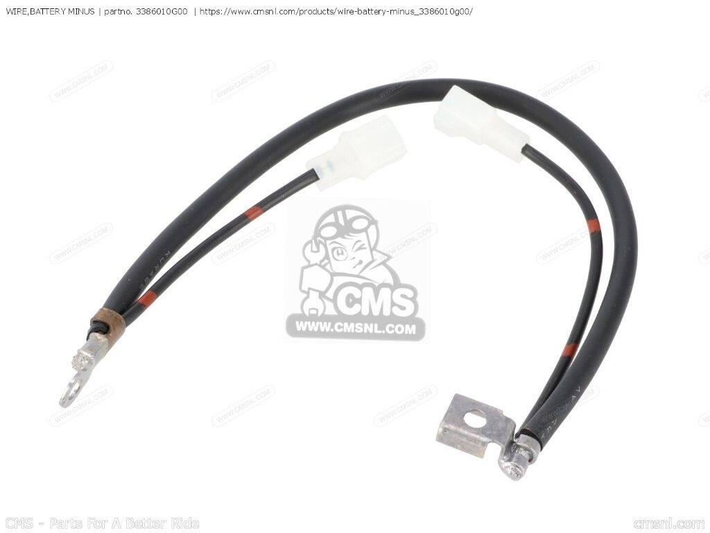 CMS シーエムエス WIRE，BATTERY MINUS［3386010G00］ AN650 BURGMAN AN650A AN650Z EXECUTIVE SUZUKI スズキ バッテリー関連