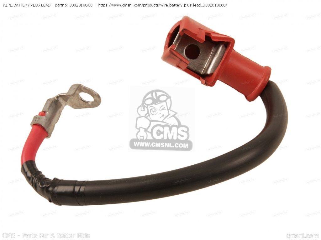 ウェビック 楽天市場店のCMS シーエムエス WIRE，BATTERY PLUS LEAD［3382018G00］ GSXR1000 GSXR1000Z SUZUKI スズキ バッテリー関連｜アングル2