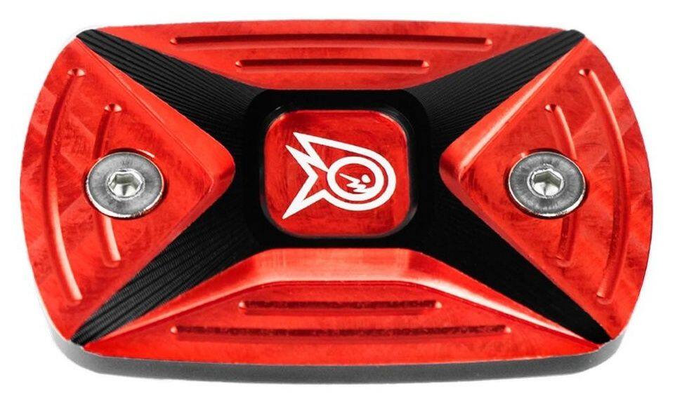 PIRANHA ピラニア CNC Front Brake Reservoir Cap Duo Anodize X-MAX / R-3 MT-03 XMAX 300 YZF-R3 YAMAHA ヤマハ マスターシリンダータンクキャップ・リザーバーカバー ブレーキ