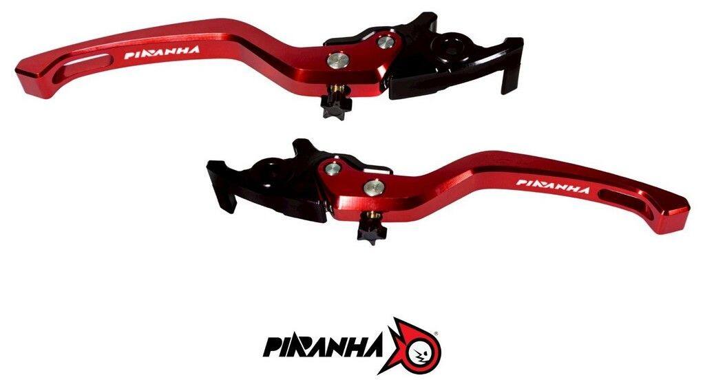 PIRANHA ピラニア CNC Adjustable Brake Levers N-MAX 155 / New AEROX 2025 NMAX YAMAHA ヤマハ ブレーキレバー ハンドル周辺パーツ ハンドル