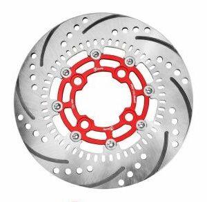 PIRANHA ピラニア Custom Double-Layer Front Brake Disc Plate with Stainless Steel Pins 220 mm for HONDA GIORNO+ (ABS) - CR RACING ホンダ ブレーキディスクローター ブレーキ
