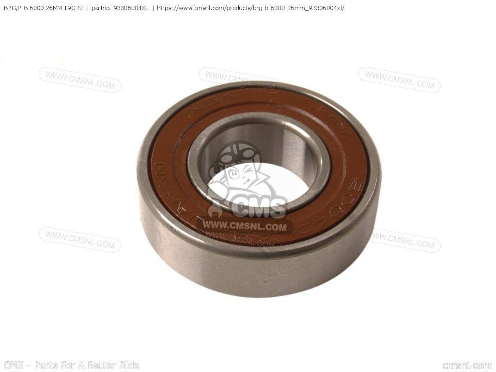 CMS シーエムエス BRG，R-B 6000 26MM 19G NT［93306004XL］ MT03 XT660R XT660X XT660Z YAMAHA ヤマハ ベアリング