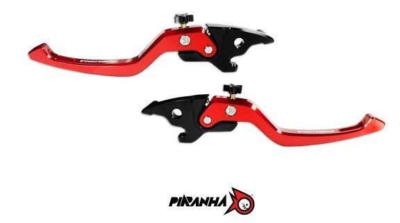 PIRANHA ピラニア CNC Adjustable Brake Levers for YAMAHA X-MAX 300 - LEVERS XMAX ヤマハ ブレーキレバー ハンドル周辺パーツ ハンドル