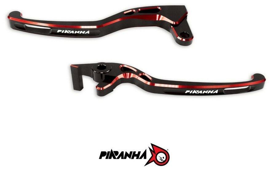 PIRANHA ピラニア CNC Brake Levers Duo Anodize Grand Filano ABS / AEROX-155 2017-2023 Special Edition AEROX 155 GRAND FILANO YAMAHA ヤマハ ブレーキレバー ハンドル周辺パーツ ハンドル
