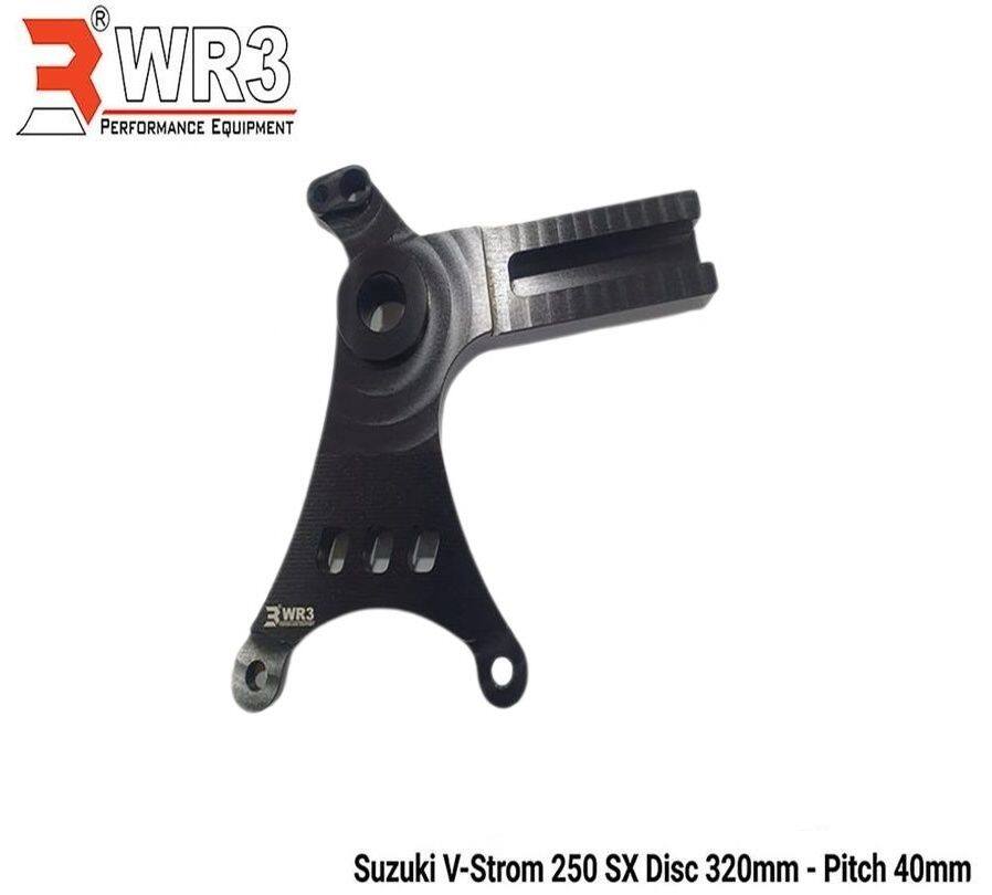 ■商品概要材質：6061-T6アルミBrembo 2Pキャリパー用 84mm (Φ34)純正ディスクローター対応■詳細説明This WR3 Rear Caliper Bracket is specially designed usinghighstrength and firm material so it doesn’t shake easilyWith a CNC Billet cutting process so it is very precise and easytoinstallDeep anodized coloring so the color doesn’t fadePNP installation.■注意点※Fitment：Suzuki V Strom 250 SX※取扱説明書が付属する場合は外国語となります。※輸入商材の為、納期が遅れる場合がございます。あらかじめご了承ください。※画像には他のカラーが含まれております。※メーカー都合により商品の仕様変更がある場合がございます。ご了承ください。　※画像はイメージです。■適合車種V-Strom 250SX&ensp;V-Strom 250SX