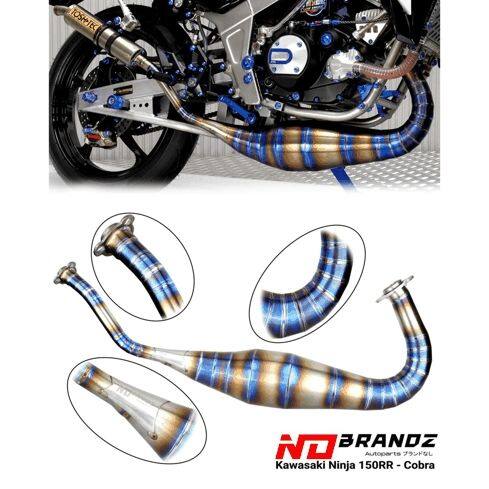 No Brandz ノーブランズ Titanium Chamber Header Pipe Ninja 150 RR KAWASAKI カワサキ チャンバー マフラー