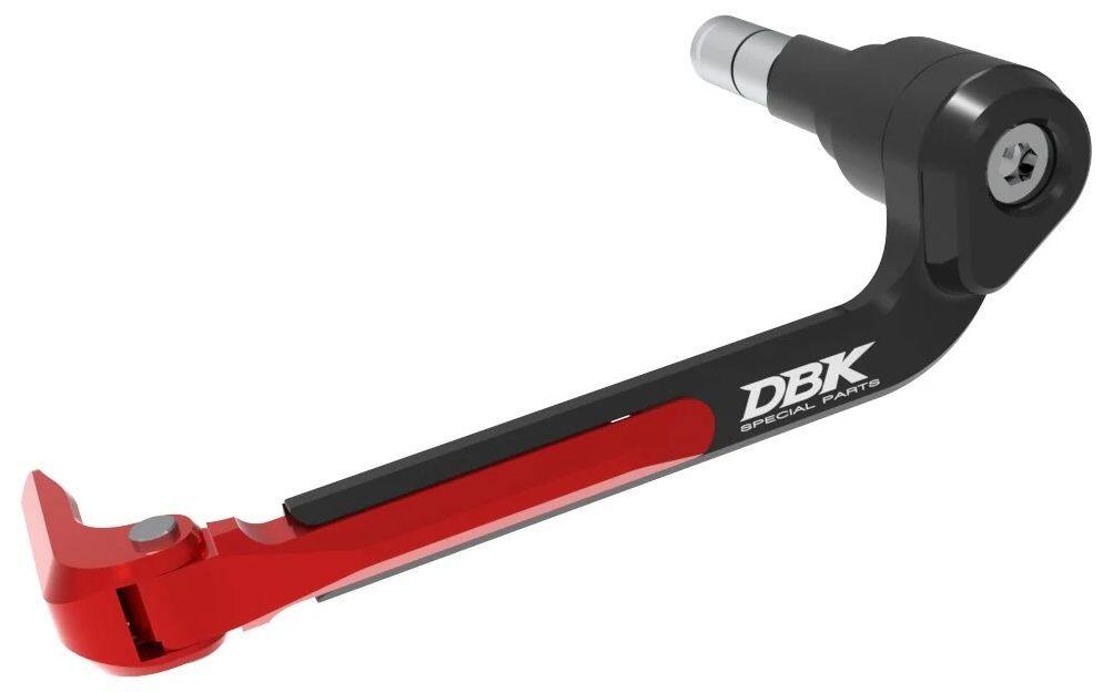 ■詳細説明DUCABIKE (DBK) 製クラッチレバーガードです。レースだけではなく、公道使用においてもレバーを守る事の出来る、利用価値の高いパーツの一つです。本製品は全てアルミニウムの削り出しとなっており、カラーアルマイト処理を施したことによって、ドレスアップ効果も期待できます。レバープロテクターのエンド部分の内側にはバネがついており、可倒式となっているため、非常時に手が引っかかる心配はありません。レバープロテクター内側のボルトを緩めることで、ガード部分の長さを調整することが可能となっており、140mm-155mmの幅で好みのポジションを設定することが可能です。アンチローテーションメカニズムを採用しており、走行中や転倒時にレバープロテクターがずれる心配はありません。■注意点※メーカー都合により商品の仕様変更がある場合がございます。ご了承ください。※画像には他のカラー・商品が含まれている場合がございます。■適合車種RSV4 1100&ensp;RSV4 1100 年式: 21-26RSV4 FACTORY&ensp;RSV4 FACTORY 年式: 19-26RSV4 RF&ensp;RSV4 RF 年式: 15-19RSV4 RR&ensp;RSV4 RR 年式: 15-20TUONO V4 1100&ensp;TUONO V4 1100 年式: 25-26TUONO V4 FACTORY&ensp;TUONO V4 FACTORY 年式: 15-26TUONO V4 RR&ensp;TUONO V4 RR 年式: 18-19
