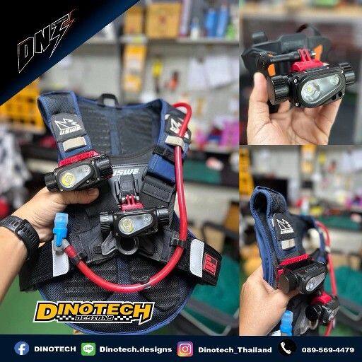 DINOTECH ダイノテック Enduro Flashlight Holder Set with 10W Wide-Angle LED ライト・ランタン・ワークランプ