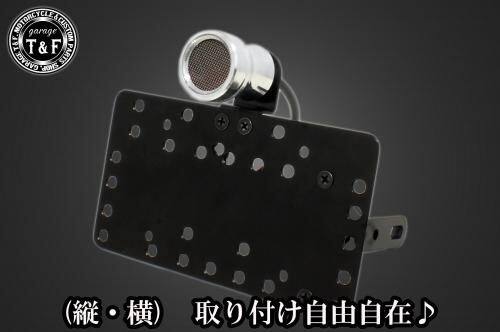 ■商品概要■本体の仕様素材：スチール製カラー：ブラック仕上げテールランプの仕様本体：アルミ製色：ポリッシュレンズ素材：プラスチック製レンズカラー：レッド発光方法：LEDレンズサイズ：約40mm(レンズ単体での計測)ナンバー灯：有り■テールランプ取り付けステーの仕様素材：スチール製■配線の役割赤色：ブレーキランプ(＋)青色：ポジションランプ(＋)黒色：アース(-)■詳細説明メッシュレンズは、洗練された工業的な雰囲気を演出しながら、後方からの視認性をしっかりと確保。ポリッシュ仕上げの高級感あふれる金属ボディは、どの角度から見ても美しく、バイク全体の魅力を引き立てます。-多様な取り付け方法-通常のサイドナンバーKITでは縦固定か横固定のみですが、本製品は縦横どちらにも対応。あなたのバイクスタイルに合わせた自由なレイアウトが可能です。-細かい調整機能-取り付けステーの角度調整や前後スライド調整が出来る為、ナンバープレートの位置を思い通りにセッティング可能。細部まで理想のスタイルを実現します。横向きの場合：7か所の取り付け位置を選択可能。縦向きの場合：12か所の取り付け位置を選択可能。-ボルトオンで簡単装着-車種専用のステー付きです。加工不要で取り付け可能。■注意点※製造ロットによってテールランプの配線の色、長さが変更されることがございますので予めご了承ください。※ガレージT＆FサイドナンバーKITは取り付け位置にかなり自由度がございます。しかしながらテールランプの種類によっては取り付け位置が制限される場合がございます。※ガレージ T＆FフラットフェンダーKITと同時装着する場合も取り付け位置が制限される場合がございます。※車種によっては、別売のサイドナンバーオフセットKITが必要となる場合がありますのでご注意ください。※メーカー都合により商品の仕様変更がある場合がございます。ご了承ください。■適合車種W230&ensp;W230メグロS1&ensp;メグロS1