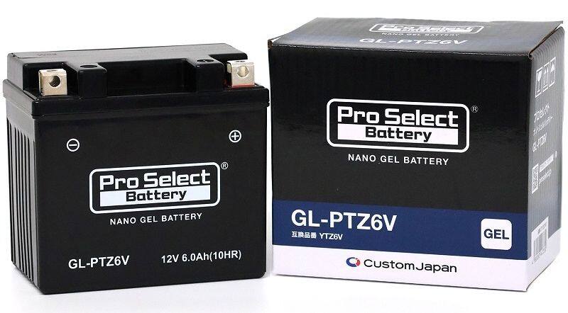Pro Select Battery プロセレクトバッテリー ナノ・ジェルバッテリー【GL-PTZ6V】 ...
