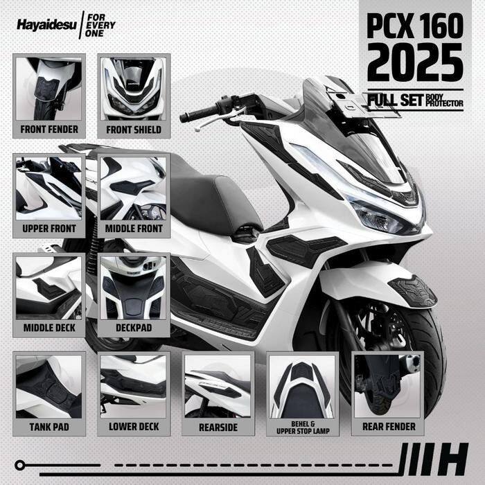 Hayaidesu ハヤイデス Rubber Full Set Body Protector Cover PCX 160 HONDA ホンダ その他外装オプション・補修部品 外装
