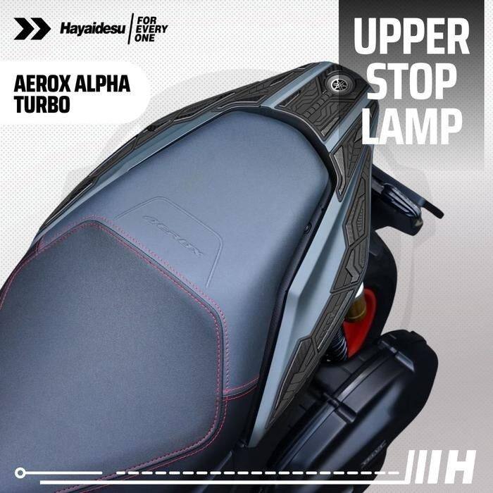 Hayaidesu ハヤイデス Rubber Upper Stop Lamp Cover & Pillion Grip Aerox Alpha YAMAHA ヤマハ その他外装オプション・補修部品 外装